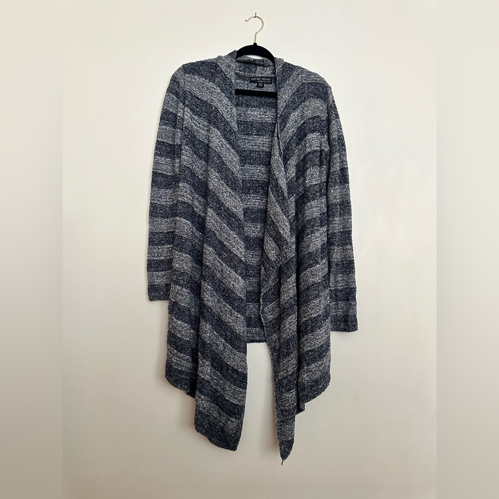 Barefoot Dreams Bamboo Chic Lite Calypso Wrap Cardigan Blue Cozy